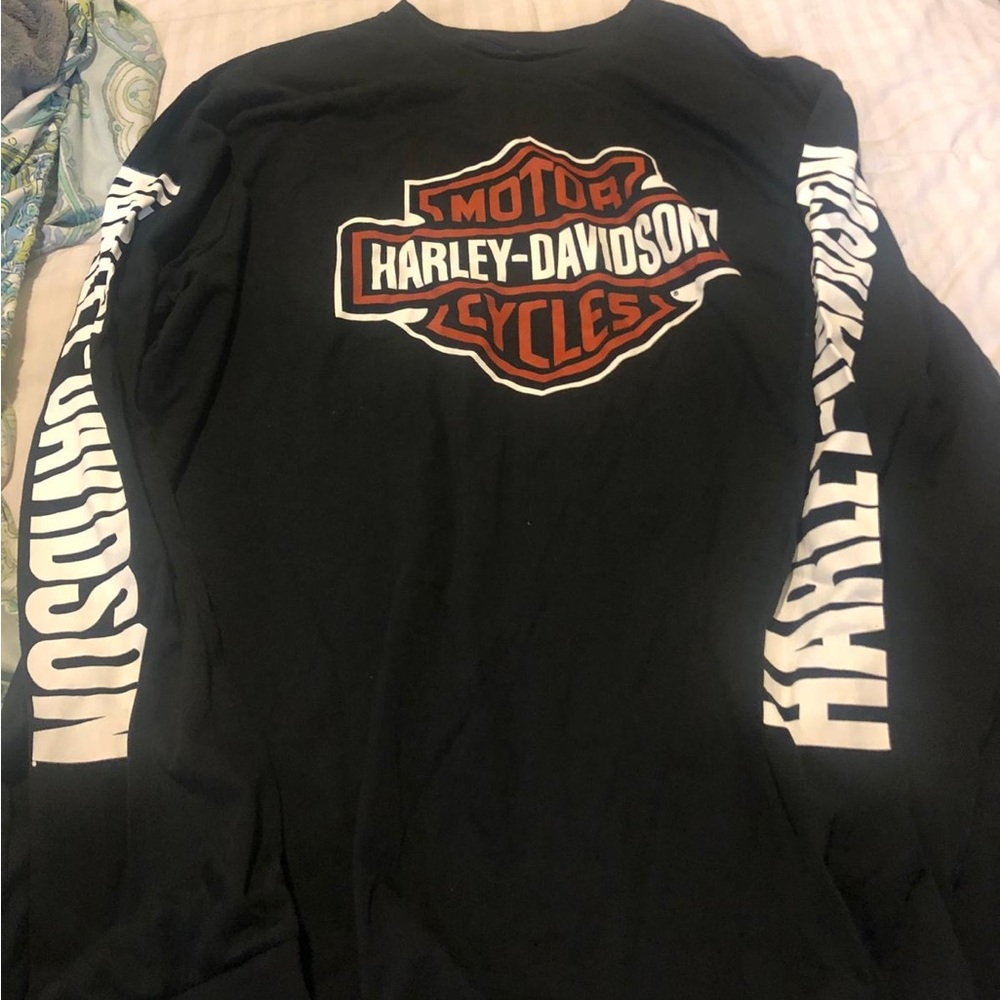 Harley-Davidson Black and White Logo Long Sleeve